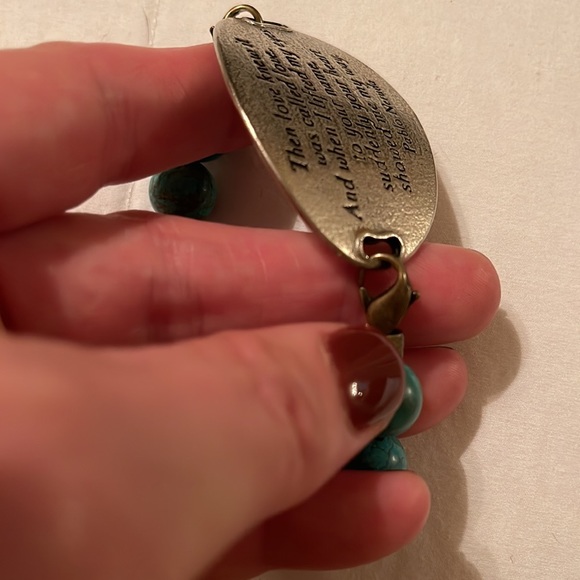 Gorgeous, one of a kind turquoise and silver bracelet - Picture 4 of 4